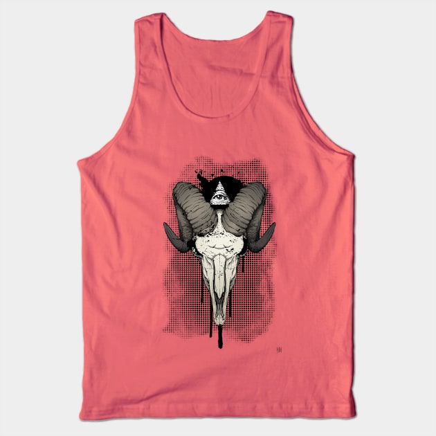 Animal Skull 2 Tank Top by forcefedartanddesign